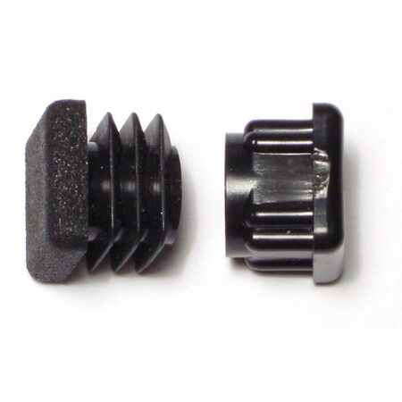 Midwest Fastener 3/4" x 5/8" Black Plastic Furniture Tips 10PK 66282